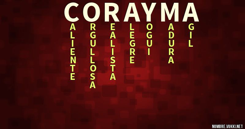 Acróstico corayma