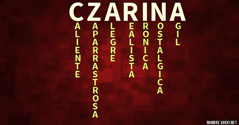 Acróstico czarina