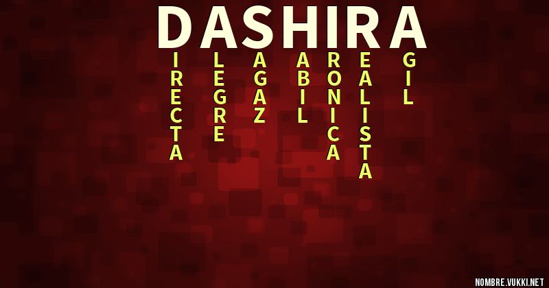 Acróstico dashira