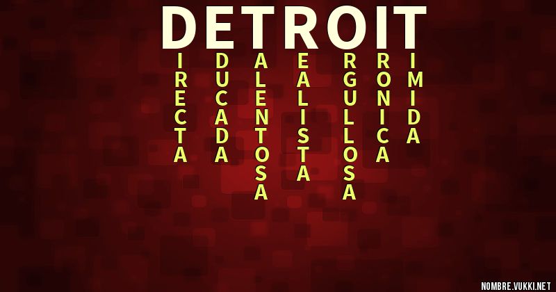 Acróstico detroit