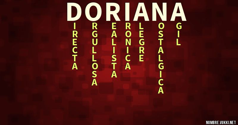 Acróstico doriana