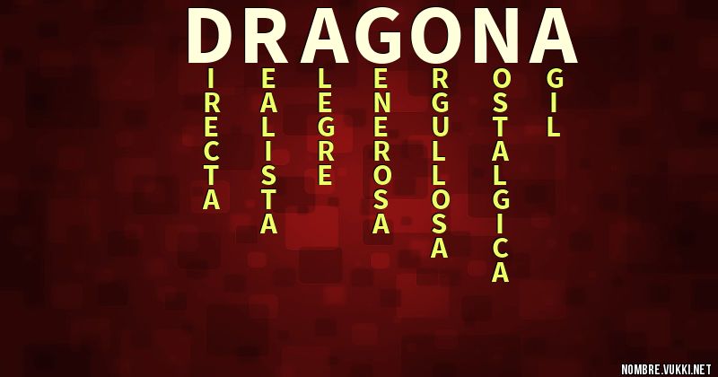 Acróstico dragona