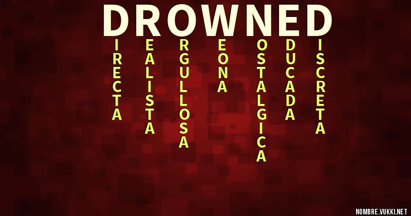 Acróstico drowned