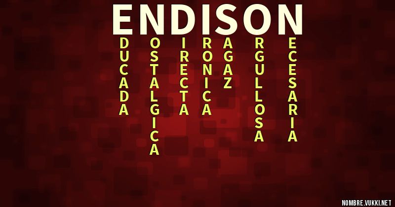 Acróstico endison