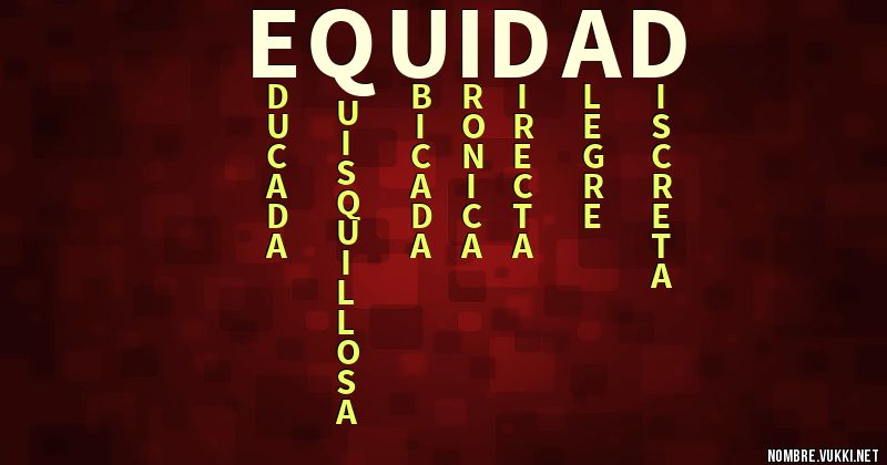 Acróstico equidad