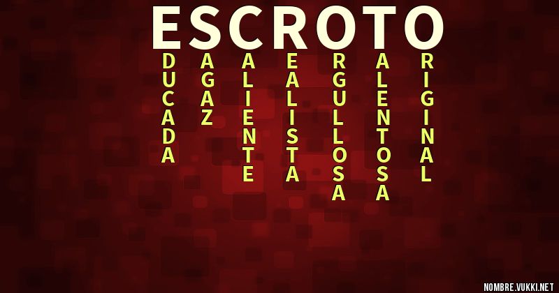 Acróstico escroto
