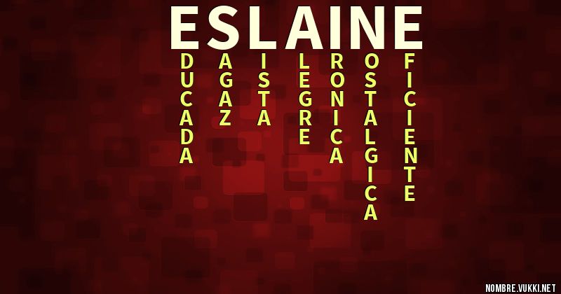 Acróstico eslaine