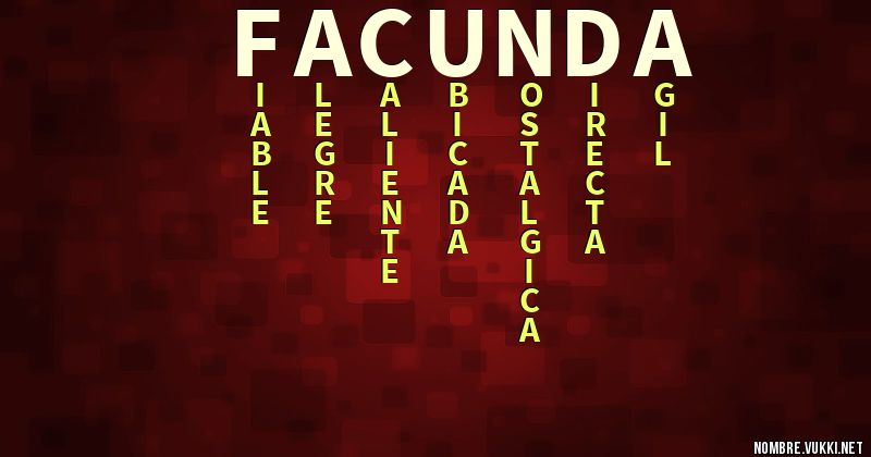 Acróstico facunda