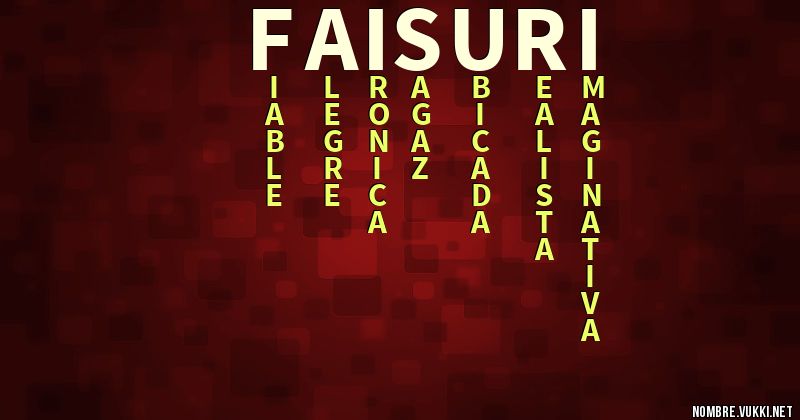 Acróstico faisuri