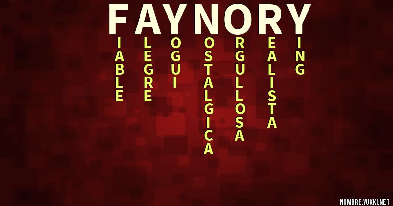 Acróstico faynory