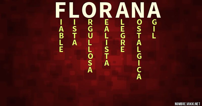 Acróstico florana