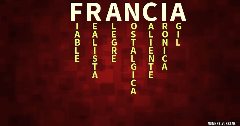 Acróstico francia