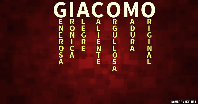 Acróstico giacomo