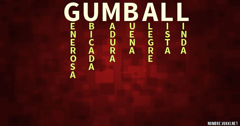 Acróstico gumball