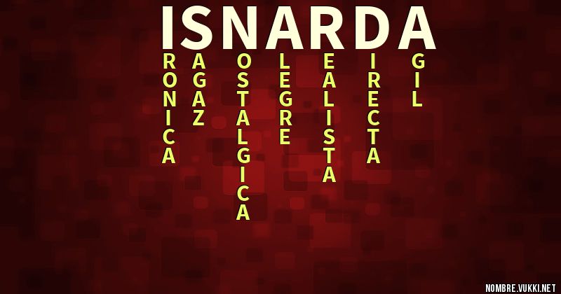 Acróstico isnarda