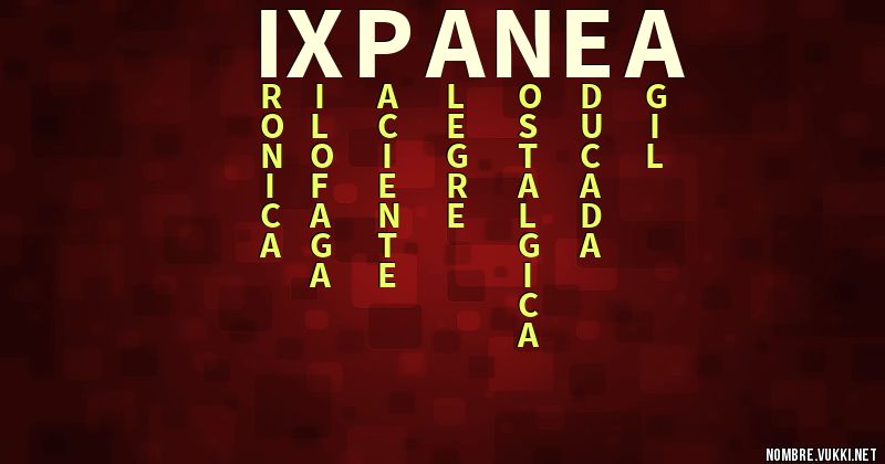 Acróstico ixpanea