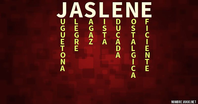 Acróstico jaslene