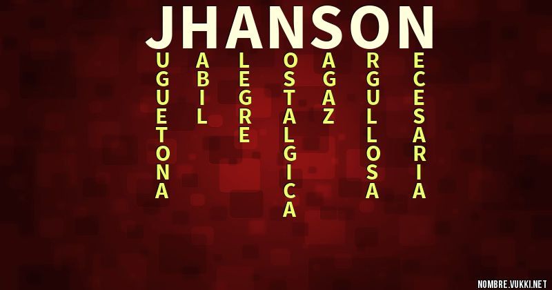 Acróstico jhanson