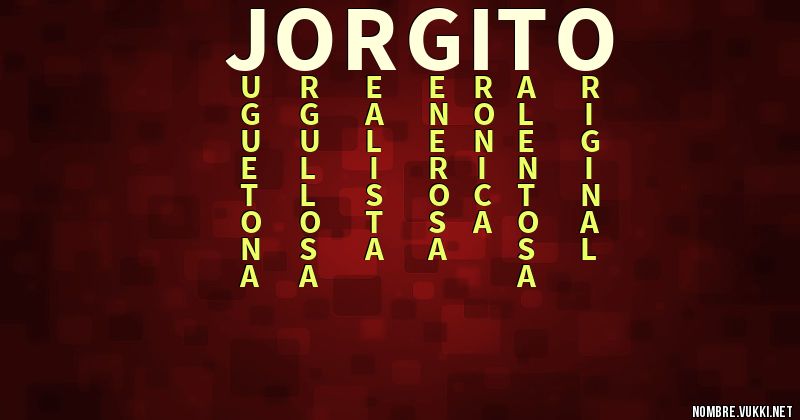 Acróstico jorgito