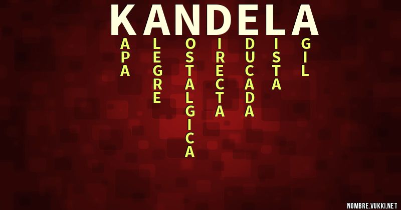 Acróstico kandela