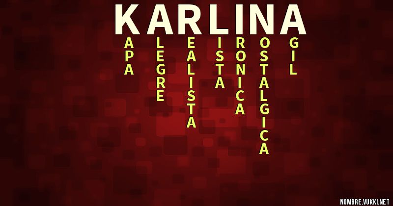 Acróstico karlina