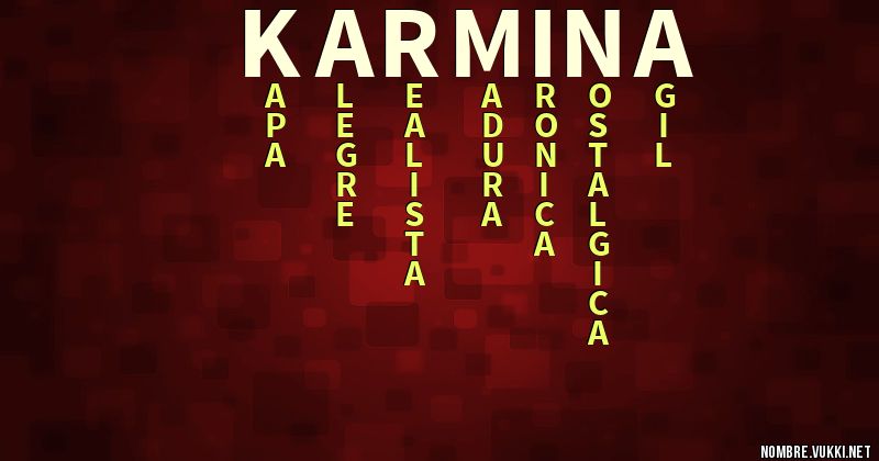 Acróstico karmina