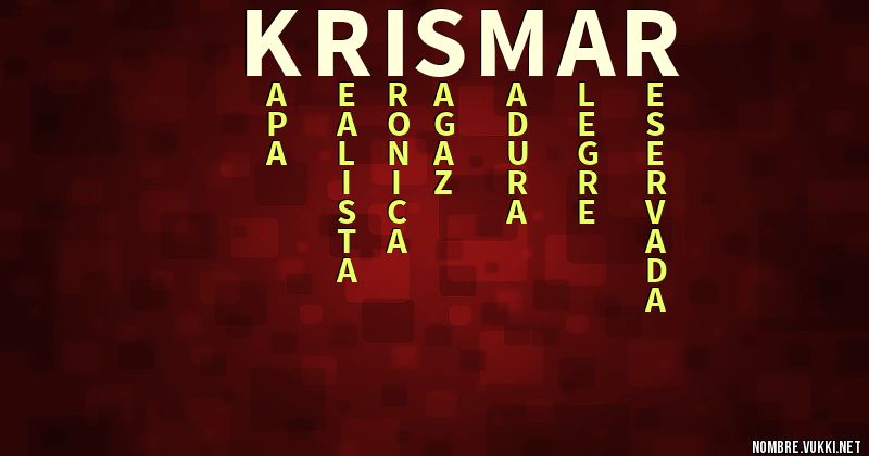 Acróstico krismar