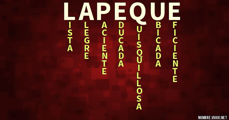 Acróstico la peque