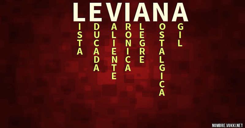 Acróstico leviana
