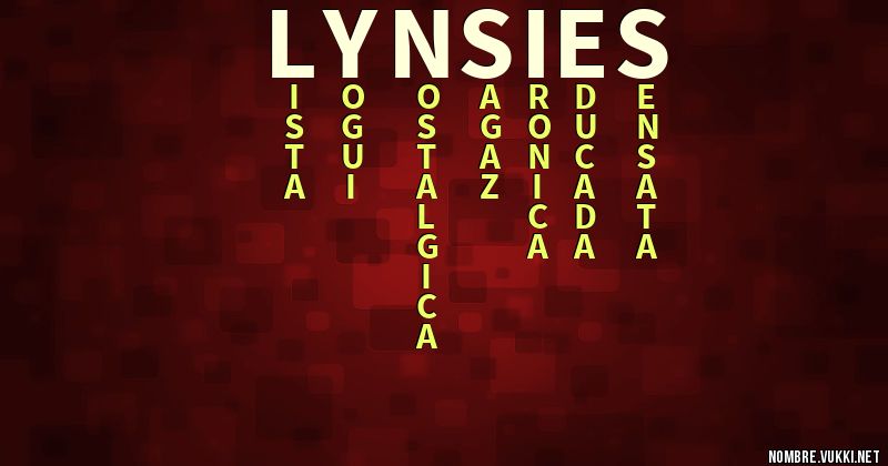 Acróstico lynsies