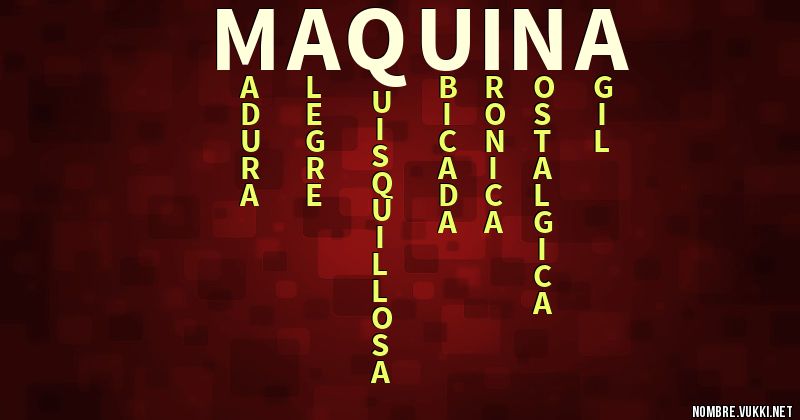 Acróstico máquina