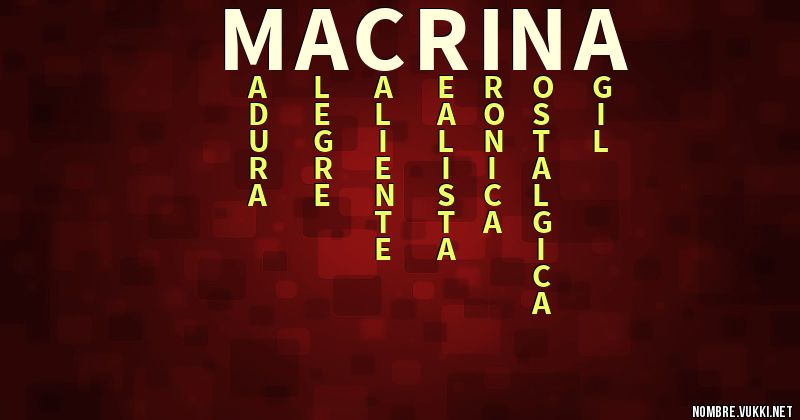 Acróstico macrina