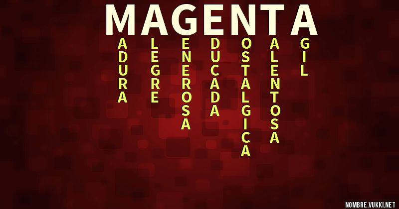 Acróstico magenta