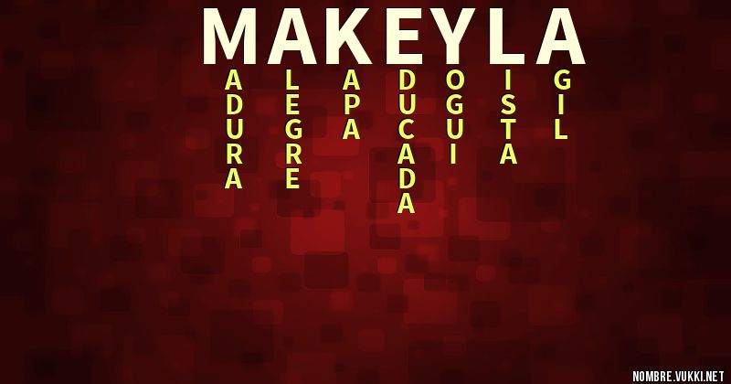 Acróstico makeyla