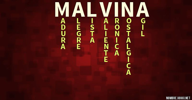 Acróstico malvina