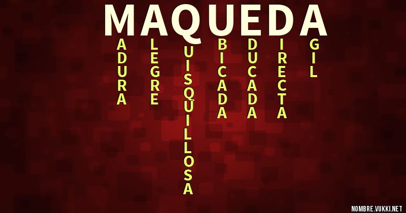 Acróstico maqueda