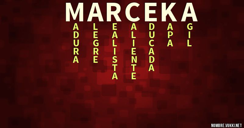 Acróstico marceka