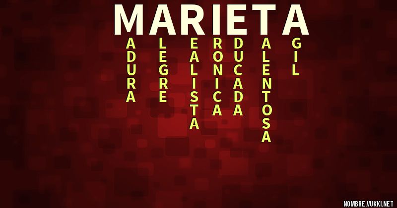 Acróstico marieta