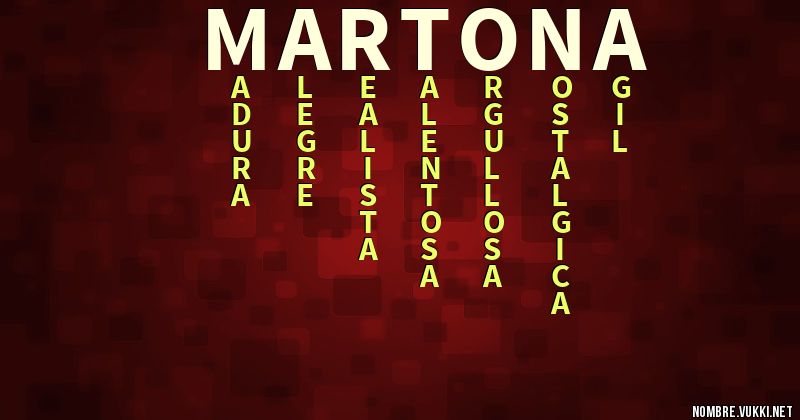 Acróstico martona