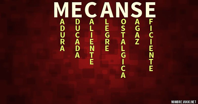 Acróstico mecanse