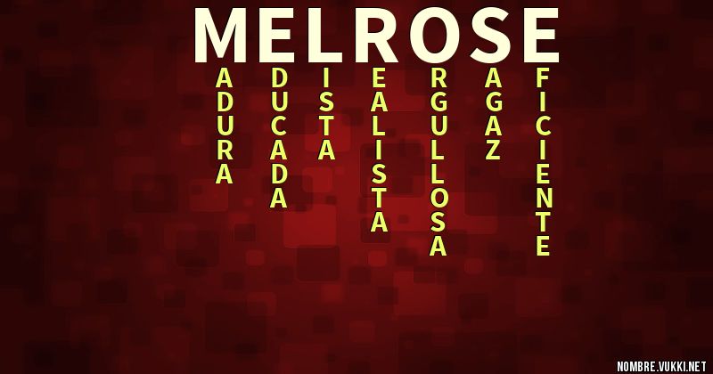 Acróstico melrose