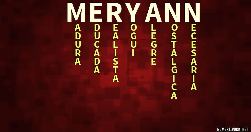 Acróstico meryann