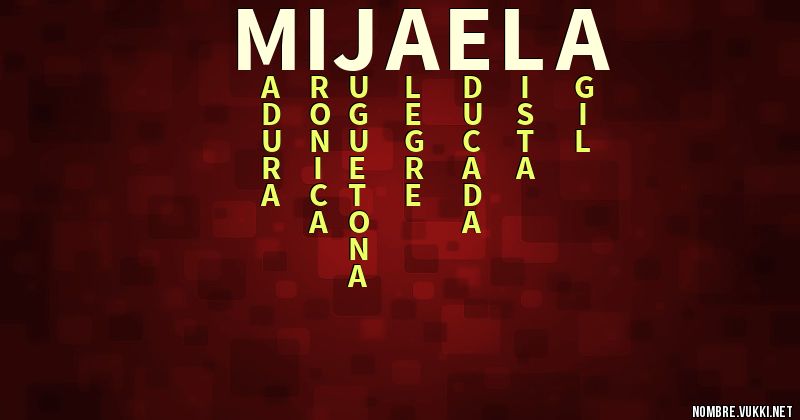 Acróstico mijaela