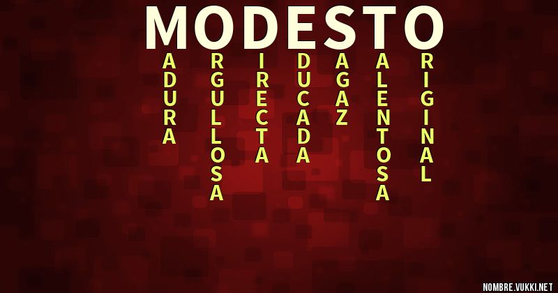 Acróstico modesto