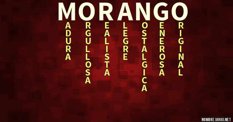 Acróstico morango