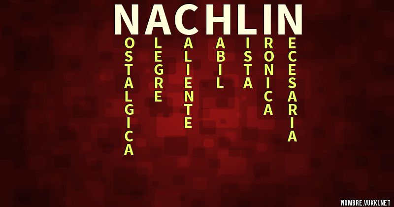 Acróstico nachlin