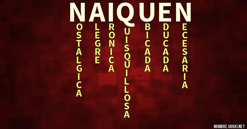 Acróstico naiquen