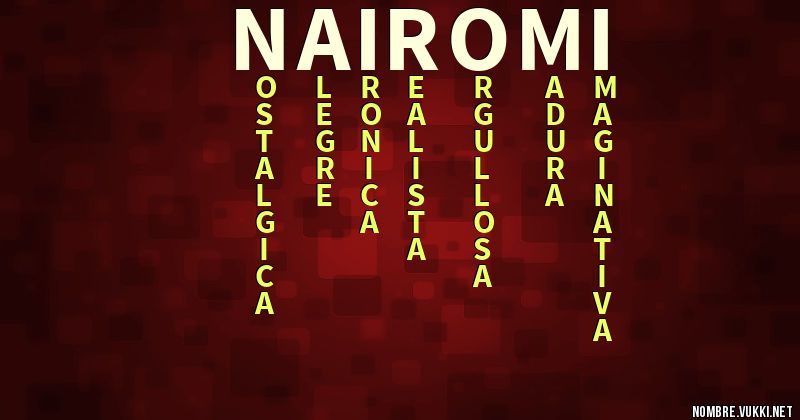Acróstico nairomi