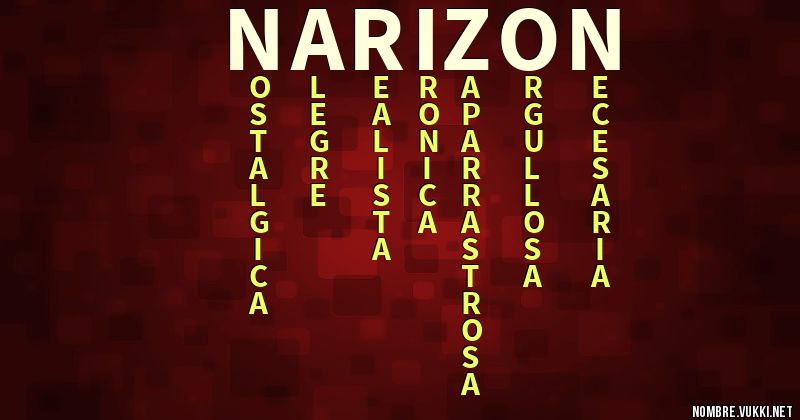 Acróstico narizon