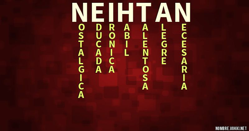 Acróstico neihtan